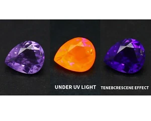 Natural Color Change Hackmanite 0.28 Carat 5.5x4.5 MM Pear Shape Faceted Gem - Picture 1 of 10