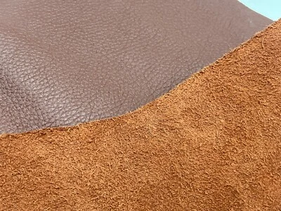 Pebble Grain Floater Leather Pieces Cowhide Square 5/6 OZ 2.0mm-2.4mm - Image 1 of 4