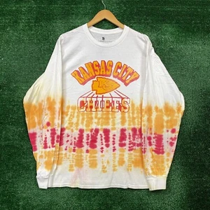 NFL Franchise AFC West Kansas City Chiefs Tie Dye LS Shirt Size Large - Picture 1 of 4