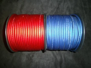 8 STÄRKE LAUTSPRECHERKABEL 25 FUSS ROT BLAU SUPERFLEX FLEXKABEL AWG MONSTER SUBS - Bild 1 von 4