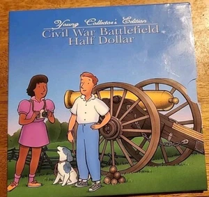 1995 Civil War Battlefield Half Dollar Young Collector's Set Free Shipping - Picture 1 of 5