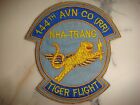 US 144th AVIATION COMPANY ' TIGER FLIGHT " AT NHA TRANG, VIETNAM WAR PATCH
