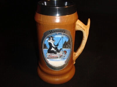 Taza de madera Sampson vintage - Hamm’s Bear Foto 1 de 3