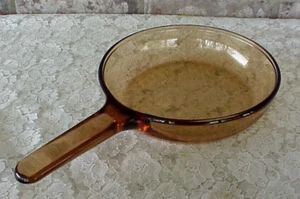 Corning Vision Skillet Waffle Bottom Amber 7 1/4" in Diameter France - Picture 1 of 7