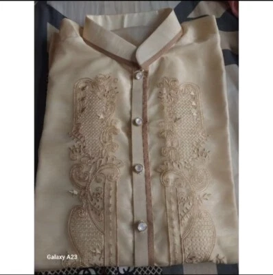 Barong tagalog For men (3XL) Chinese Collar - Image 1 of 4