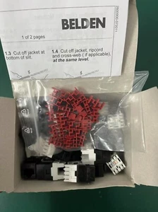 24 Stck. Belden AX101321 Kategorie 6 KeyConnect RJ45 Buchse Modul Black Box Kostenloser Versand - Bild 1 von 4