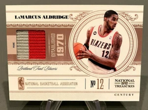 2010 National Treasures LAMARCUS ALDRIDGE Playoff Century Materials /25 - Picture 1 of 12