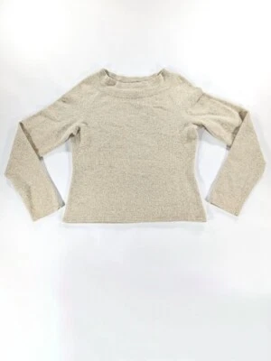 Suéter tostado cuello barco angora borroso súper suave CAROLE LITTLE grande para mujer Foto 1 de 4