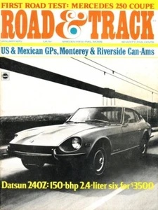 1970 Datsun 240Z in two different vintage 1970 Road & Track, lot/2 - Imagen 1 de 4