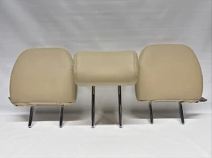 2016-2021 MITSUBISHI OUTLANDER 2ND ROW REAR BACK SEAT HEADREST TAN Leather 3 - Picture 1 of 12