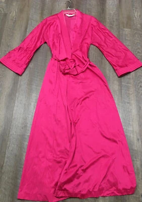 De Colección S VANITY FAIR Bata Larga ABRIGO Salón Vestido Rosa Foto 1 de 4