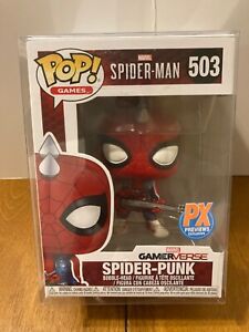 Spider-Punk Funko Pop 503 - Marvel Gamerverse - PX Previews - w/ Protector