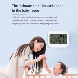 Digital LCD Thermometer Hygrometer Humidity Meter Temperature Clock Indoor BEST - Bild 1 von 12