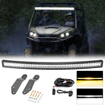 Barra de luz estroboscópica ámbar/blanco 42"" + montaje en techo + cable para Can-Am COMMANDER Max 1000R Foto 1 de 4