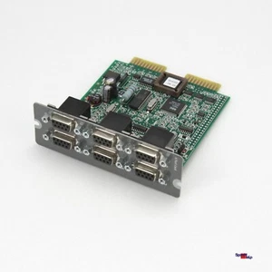 6x RS-232 SERIAL PORT COMMUNICATION CARD BOARD 48CM 19" USV UPS 200384 433000-01 - Bild 1 von 3