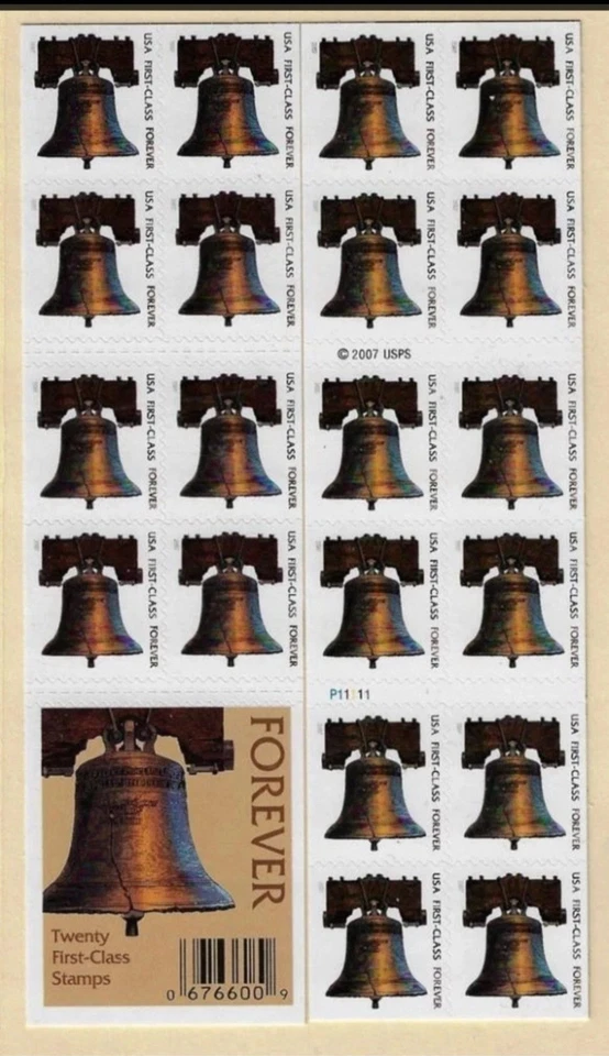200 USPS Forever Stamps Liberty Bell 2008 10 Sheets Of 20 - Image 1 of 1