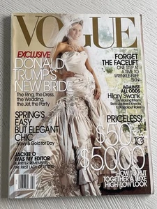VOGUE MAGAZINE February 2005 Donald Melania Trump Wedding Hilary Swank - Bild 1 von 5