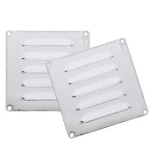  2 Pcs Stainless Steel Ventilation Plate Fire Pit Screen Cover Venting Panel - Picture 1 of 20