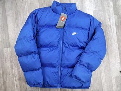 Nike Sportswear Club Puffer PrimaLoft Blue Jacket Coat Mens Size L Large NEW NWT - Image 1 of 4