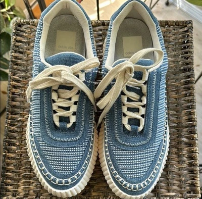 DOLCE VITA Evereve Plataforma Con Cordones Azul Denim Tenis Zapatos Para Mujer Talla 8 Foto 1 de 4