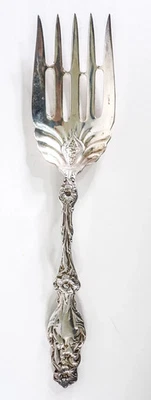 Whiting LILY Sterling Large Solid Fish Serving Fork, - Image 1 of 4