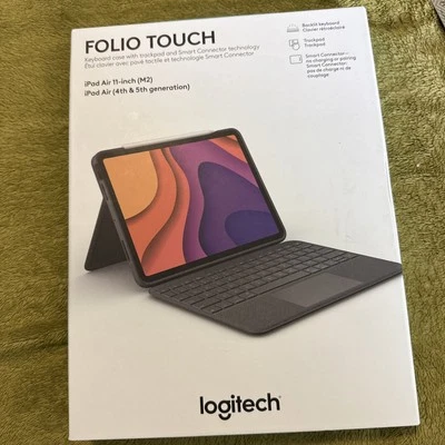 Logitech 456516 Folio Touch Backlit Keyboard Case Trackpad for iPad Air 11 - Image 1 of 2
