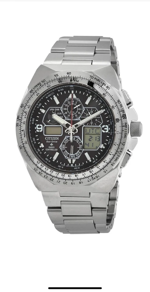 Cronógrafo Citizen JY8120-58E Promaster Skyhawk A-T Perpetual GMT esfera negra Foto 1 de 2