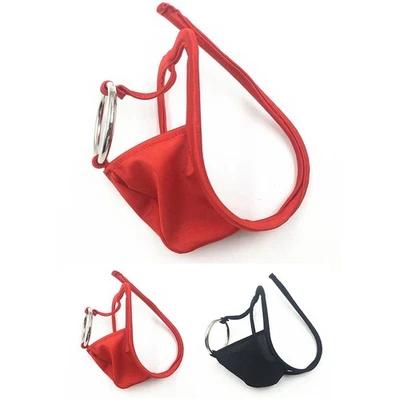 Atmungsaktiver und verführerischer Herren Unsichtbarer Ring Solide C String G String Höschen - Bild 1 von 4