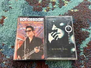 Roy Orbison 2 CASSETTE LOT “Oh, Pretty Woman” ”Mystery Girl” Very Good Rock - Picture 1 of 2