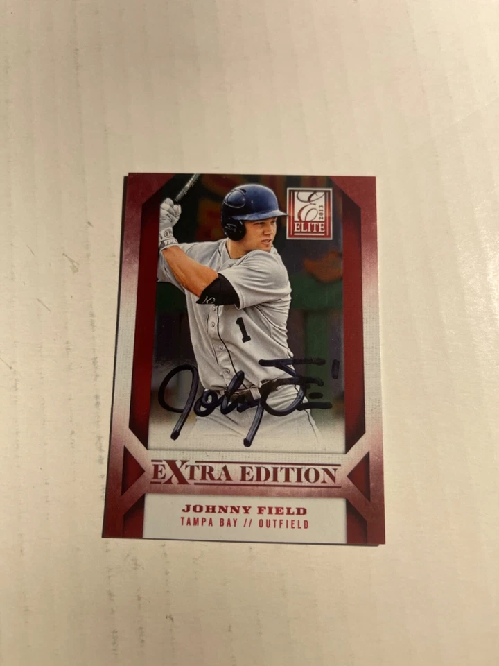 Tampa Bay Rays JOHNNY FIELD Signed Card - Image 1 of 1
