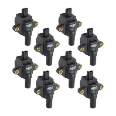 MSD Ignition Coil Black Set Of 8 For 20-22 Ford F250/F350 7.3L Godzilla Engine - Image 1 of 4
