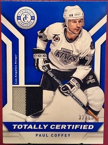 2013-14	Panini Totally Certified Jerseys Prime Blue #TCPC Paul Coffey Kings/50
