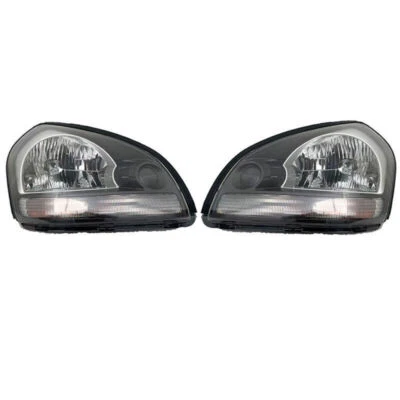 Conjunto de faros delanteros izquierdo derecho de reemplazo gris para Hyundai Tucson 2005-2009 Foto 1 de 4