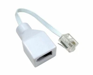 Kauden BT Phone Socket to RJ11 Plug Telephone Adapter LJ5113 Virgin Broadband - Picture 1 of 3