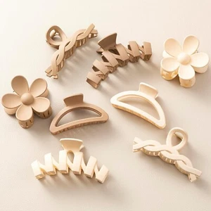 8PCS Flower Hair Clips for Women Non-Slip Claw Clips for Thick Hair Girls - Picture 1 of 6