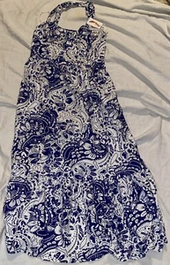 Jessica Simpson Dress Size M Blue And White - Picture 1 of 5