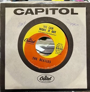 The Beatles-We Can Work It Out-Vinyl 7” Single-#5555 Scranton Reissue - Imagen 1 de 3