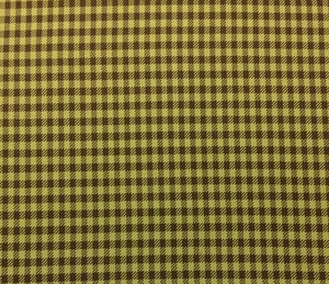 FABRICUT HAWK AVOCADO GREEN BROWN CHECK STRIPES COTTON PLAID FABRIC BY YARD 54"W - Picture 1 of 5