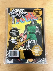 MARVEL Uncanny X-Men #197 1985 Marvel Sealed Poly bag Cards one HTF RARE