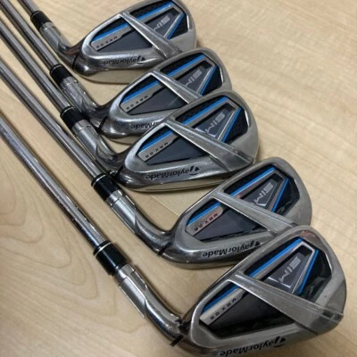 TaylorMade SIM MAX OS Iron Set 5 Clubs 6-Pw KBS 85 Stiff Flex - Image 1 of 4