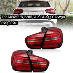 Set LED Rear Lamp Tail Light Brake For Mercedes-Benz GLA45 GLA250 2014 2015 2016