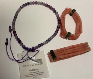 Fluorit Perlen 12" Stränge & Korallen Perlen mit Moos Achat Abstandshalter 6", Stella Pace - Bild 1 von 3