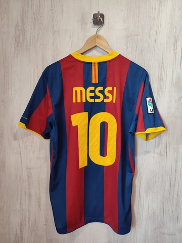FC Barcelona 2010 2011 home Sz L Nike shirt jersey soccer football kit tee Messi Cover