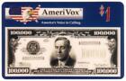 One Hundred Thousand Dollar Bill ( Woodrow Wilson) TEST Phone Card