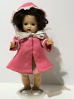 Vintage 1950s Nancy Ann Storybook Muffie Type Doll Unmarked in Pink Coat