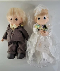 1994 Precious Moments Dolls "Bride and Groom" - Picture 1 of 5