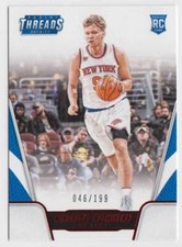 2016-17 Panini Threads Century Proof Red Rookie 163 Mindaugas Kuzminskas 046/199