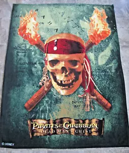 Disney Fluch der Karibik Toter Mann Brust Überwurf Decke 60"x46" Fleece - Bild 1 von 10