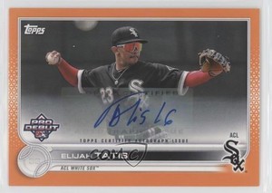 2022 Topps Pro Debut Orange Auto /25 Elijah Tatis #PD-124 Auto