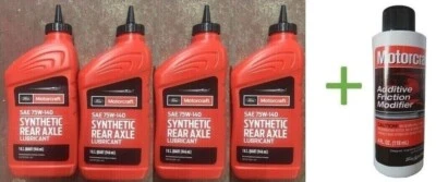 4 Quarts Ford Motorcraft SAE 75W-140 Synthetic Oil Rear Axle & XL3 Additive - Image 1 of 4